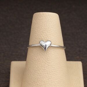 Taxco Sterling Silver Ring: Heart Handmade Minimalist Jewelry,  Mexican jewelry